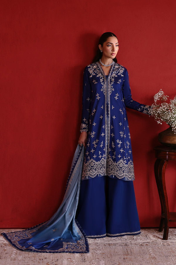 Royal Blue Shirt & Sharara Pants