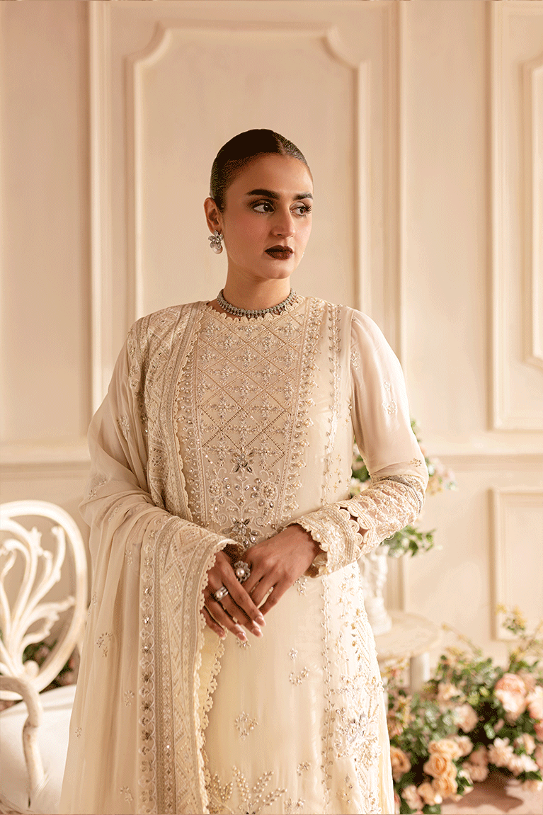 Ivory shirt with Sharara