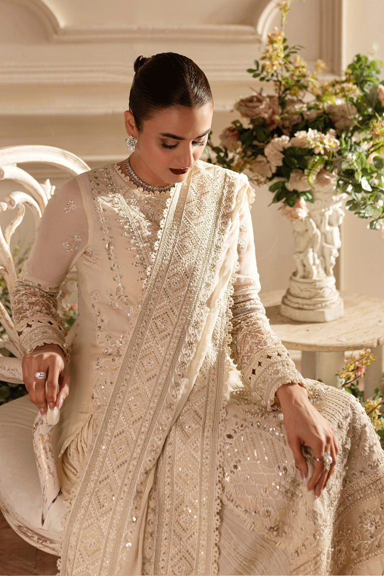 Ivory shirt with Sharara