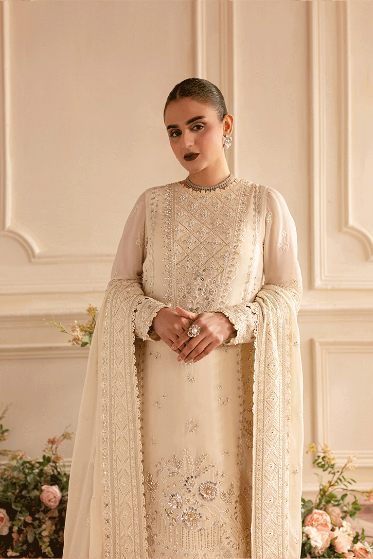 Ivory shirt with Sharara