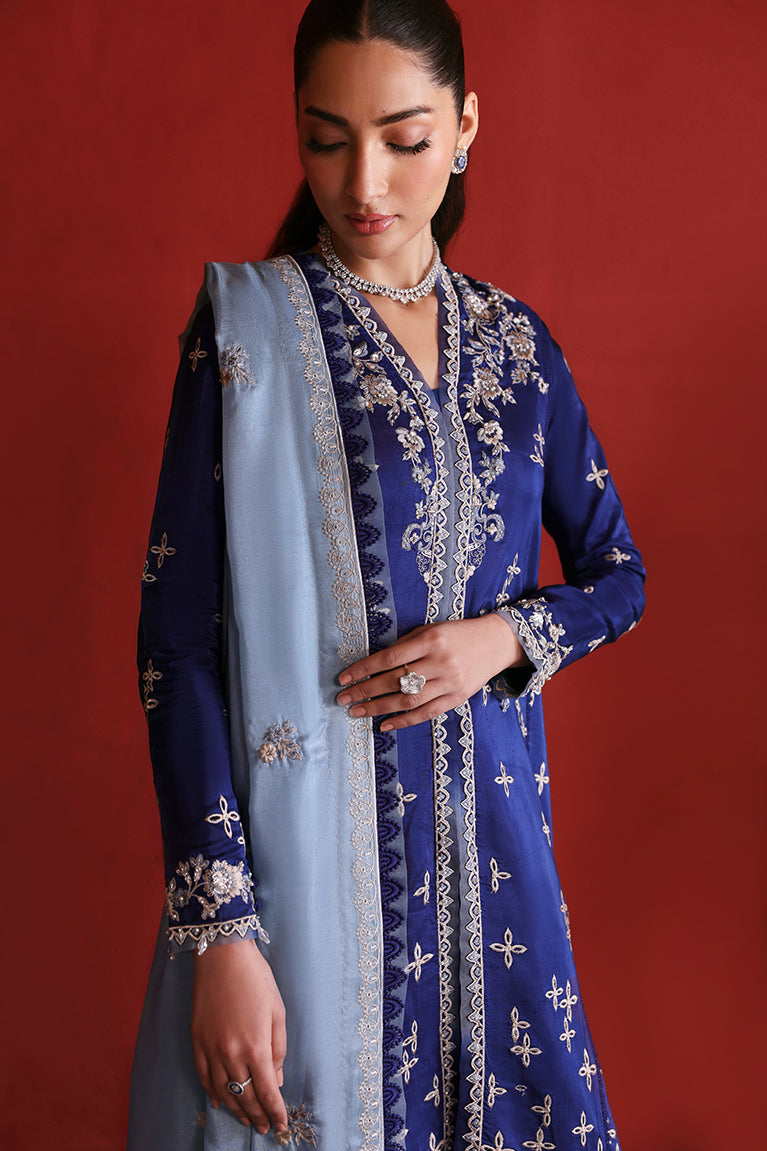 Royal Blue Shirt & Sharara Pants