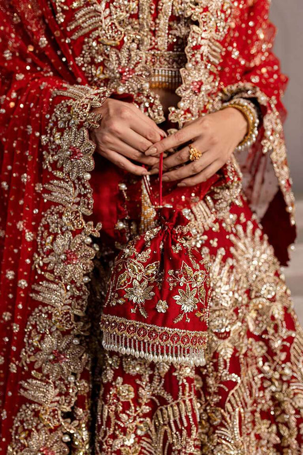 Crimson red lehnga choli