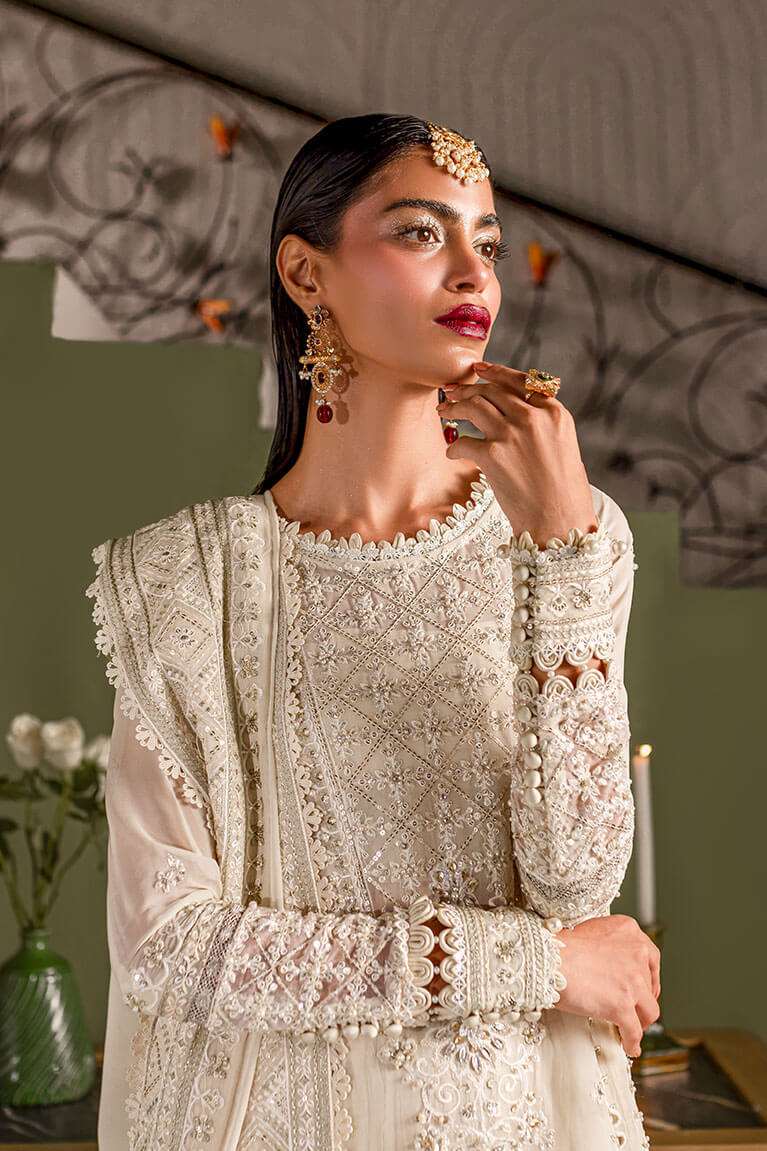 Ivory shirt with Sharara