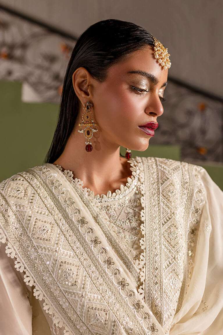 Ivory shirt with Sharara