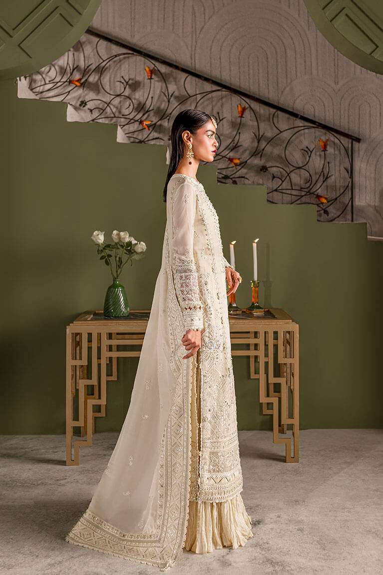 Ivory shirt with Sharara